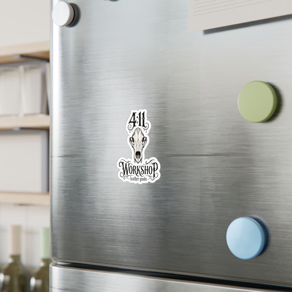 Vinyl Bear Skull Logo