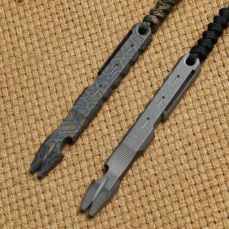DICORIA Crowbar titanium anodic oxidation Staple EDC tool
